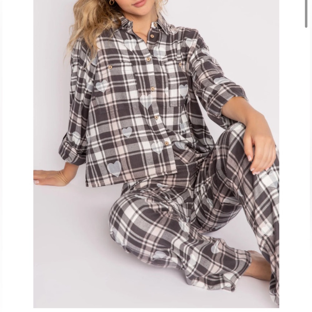 PJ Salvage Mad For Plaid Pajama Ser